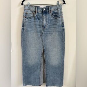 Daze Denim Midi Skirt sz 26 fits like 27